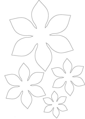 Шаблон цветок для аппликации (49 фото)