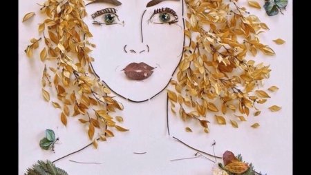 Портреты из листьев Vicki Rawlins