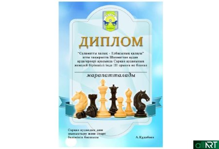 Диплом шахматы