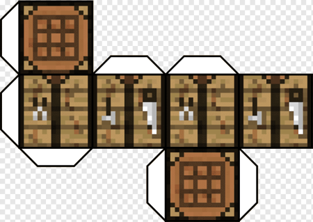 Minecraft из бумаги