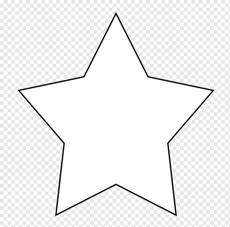 Пятиконечная звезда трафарет на а4