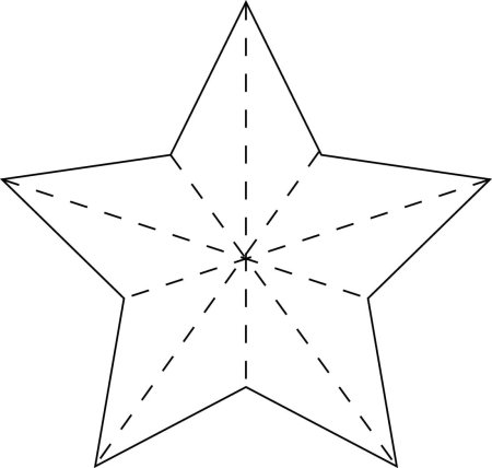 Шаблон пятиконечная звезда (47 фото)