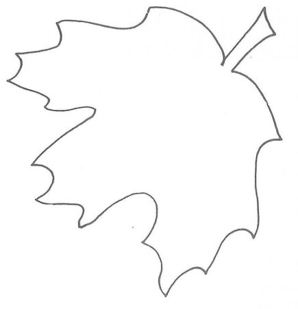 Листики трафарет