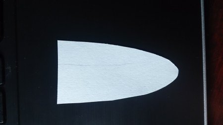 Макет параболы из картона