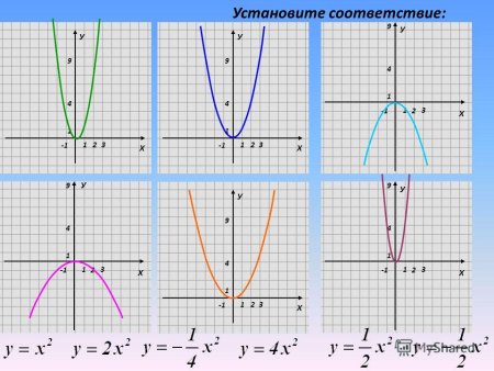 Парабола 1/2 х2