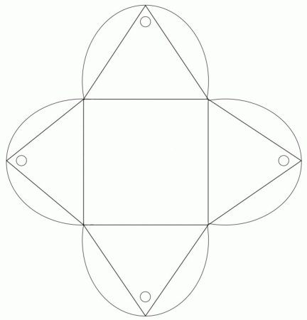 Трафарет коробочки для подарка