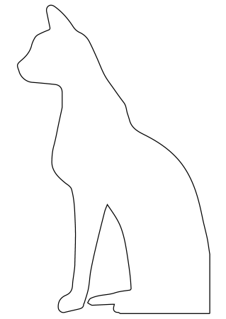 Контур кошки