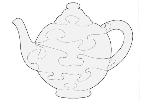 Трафарет "чайник"