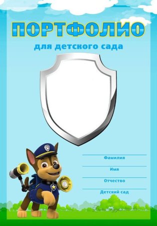 Портфолио для мальчика