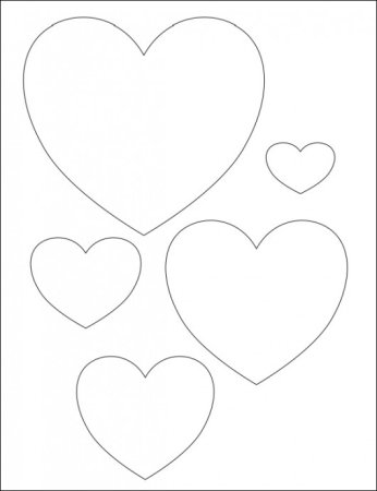 Шаблон форма сердца (49 фото)