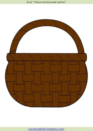 Корзинка раскраска