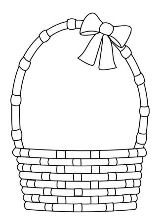 Корзинка для раскрашивания