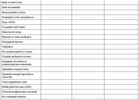 Дневник успеха как вести правильно