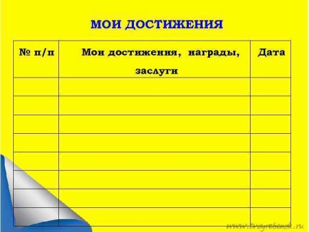 Дневник успеха пример ведения