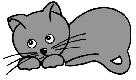 Котики. Раскраска для малышей