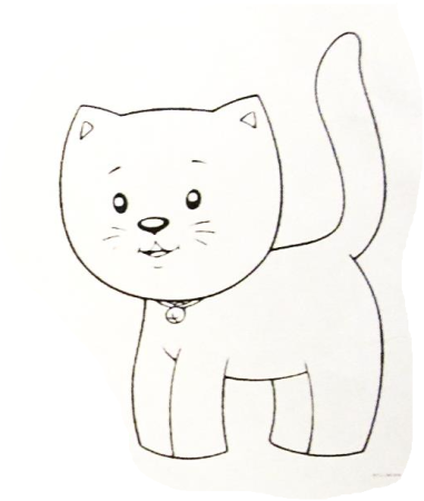 Трафарет кошки для рисования