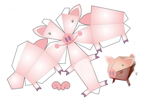 Склеивать фигурки из бумаги