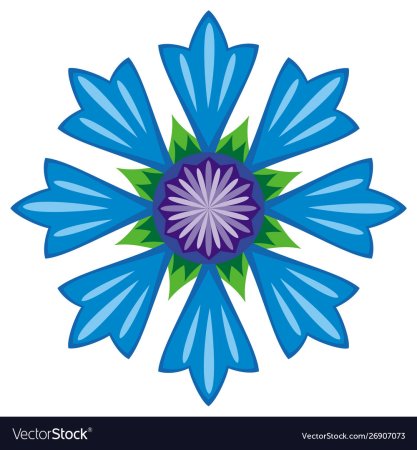 Василек стилизованный