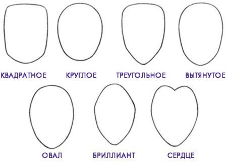 Контур лица девушки