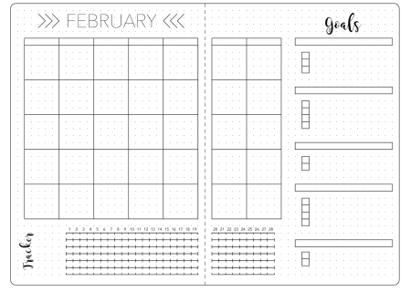 Bullet Journal шаблоны