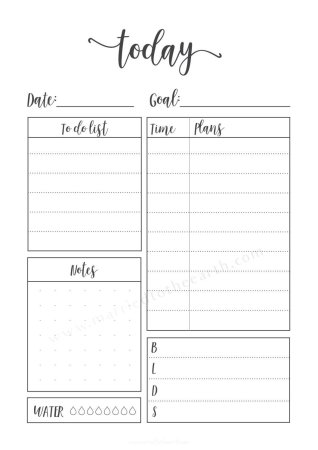 Bullet Journal шаблоны
