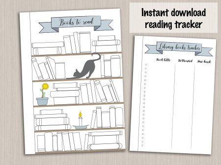 Bullet Journal книжная полка