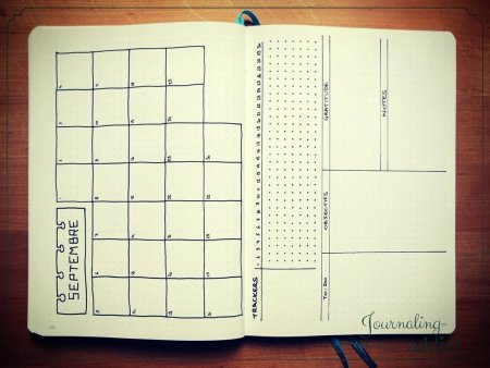 Bullet Journal развороты печать