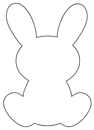 Трафарет зайчика