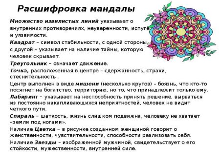 Мандала пятигранная