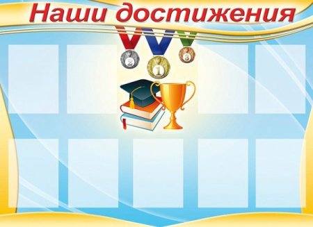Наши достижения для классного уголка