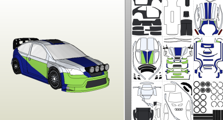 BMW m3 GTR развертка
