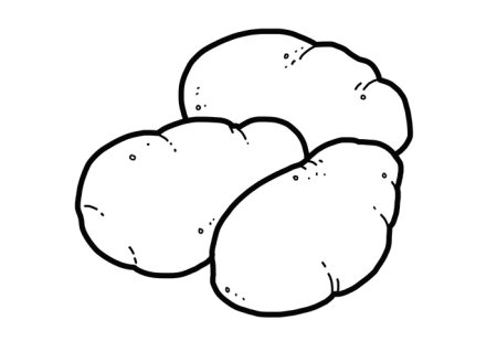 Разукрашка картошка