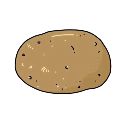 Potato раскраска