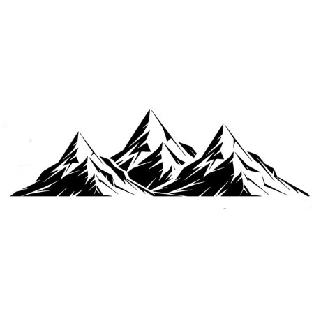 Трафарет горы