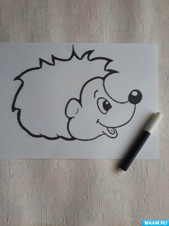 Раскраска Ёжик