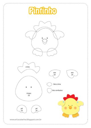 Игрушки из фетра выкройки