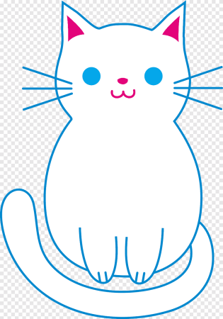 Кошка трафарет для детей