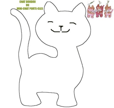 Кот из фетра выкройка