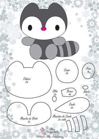 Игрушки из фетра выкройки