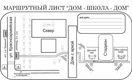 Фон для безопасного маршрута