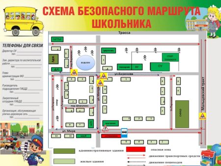 Маршрут безопасности для школьников