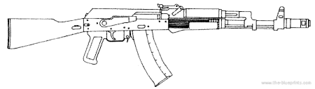 Ак74 автомат чертеж