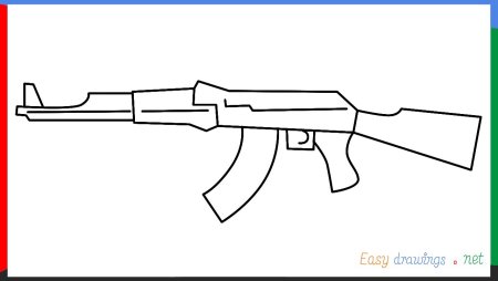 Рисунок автомата АК-47