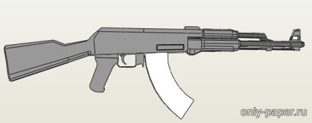 Автомат Калашникова АК-47 из картона