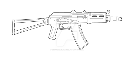 Ак74 автомат чертеж а4