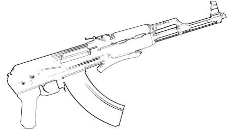 АК 47 развертка