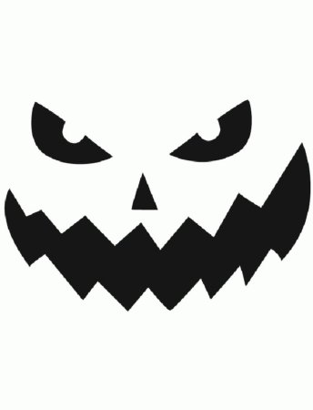 Тыква на Хэллоуин трафарет для вырезания