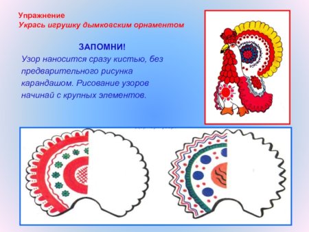 Дымковские узоры рисование