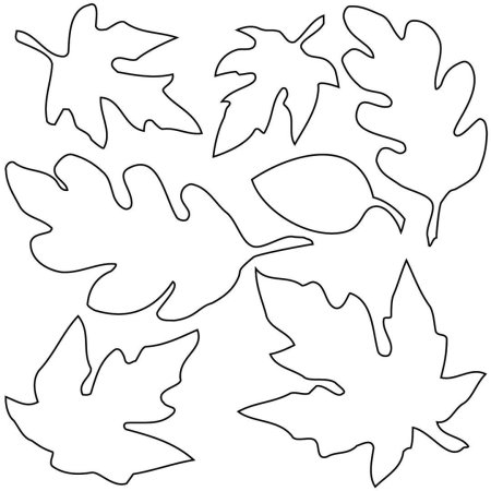 Шаблон листья из фетра (47 фото)