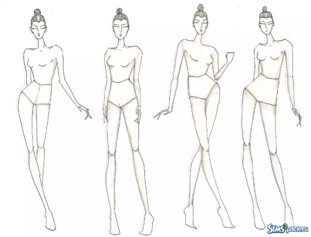 Контур тела человека